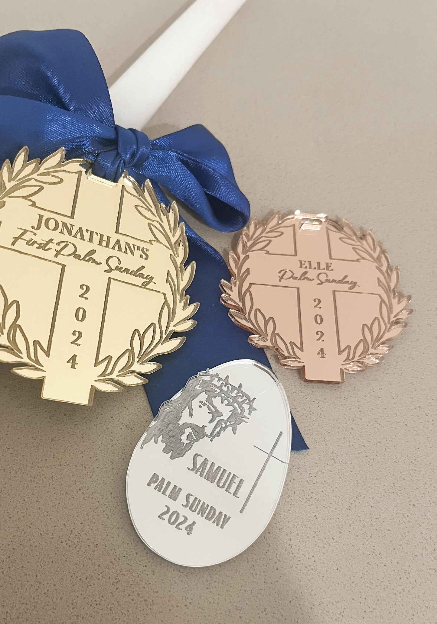 Palm Sunday Candle style 1