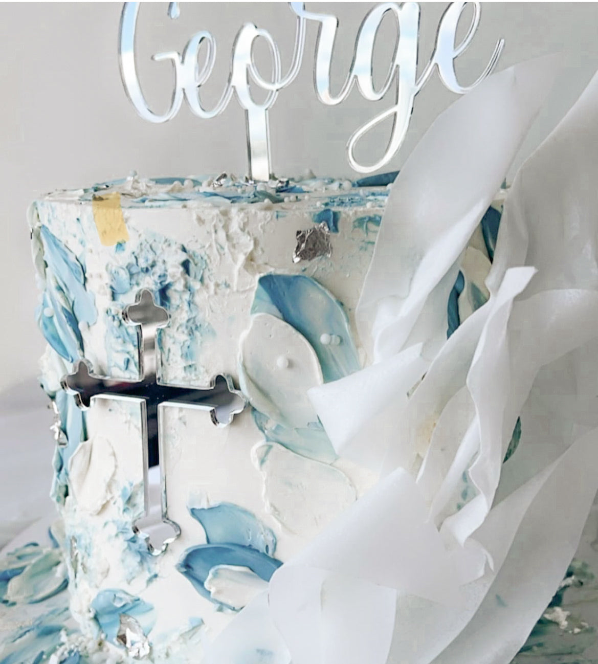 Name and Cross topper package