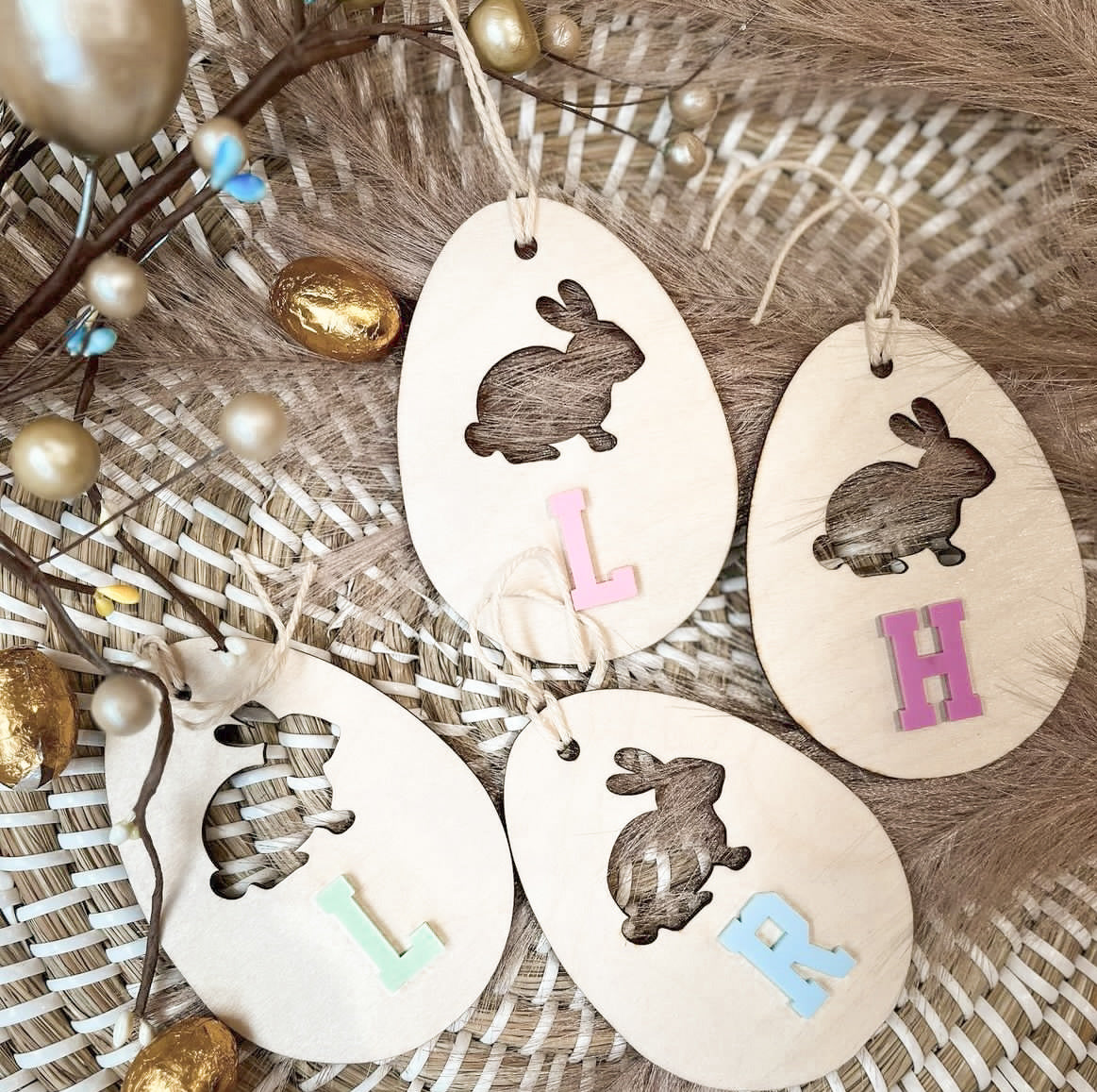 Bunny Initial Tag
