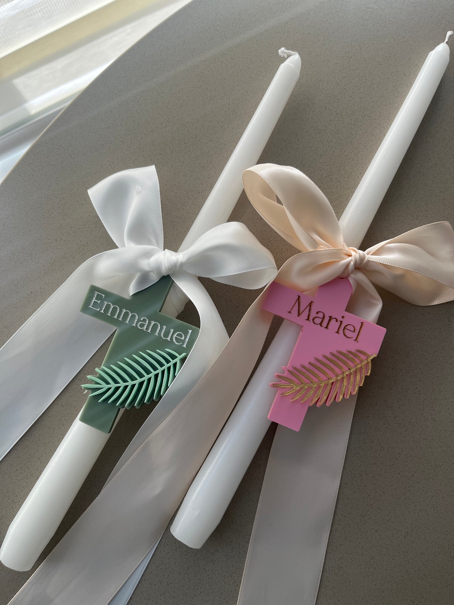 Palm Sunday Candle Style 2