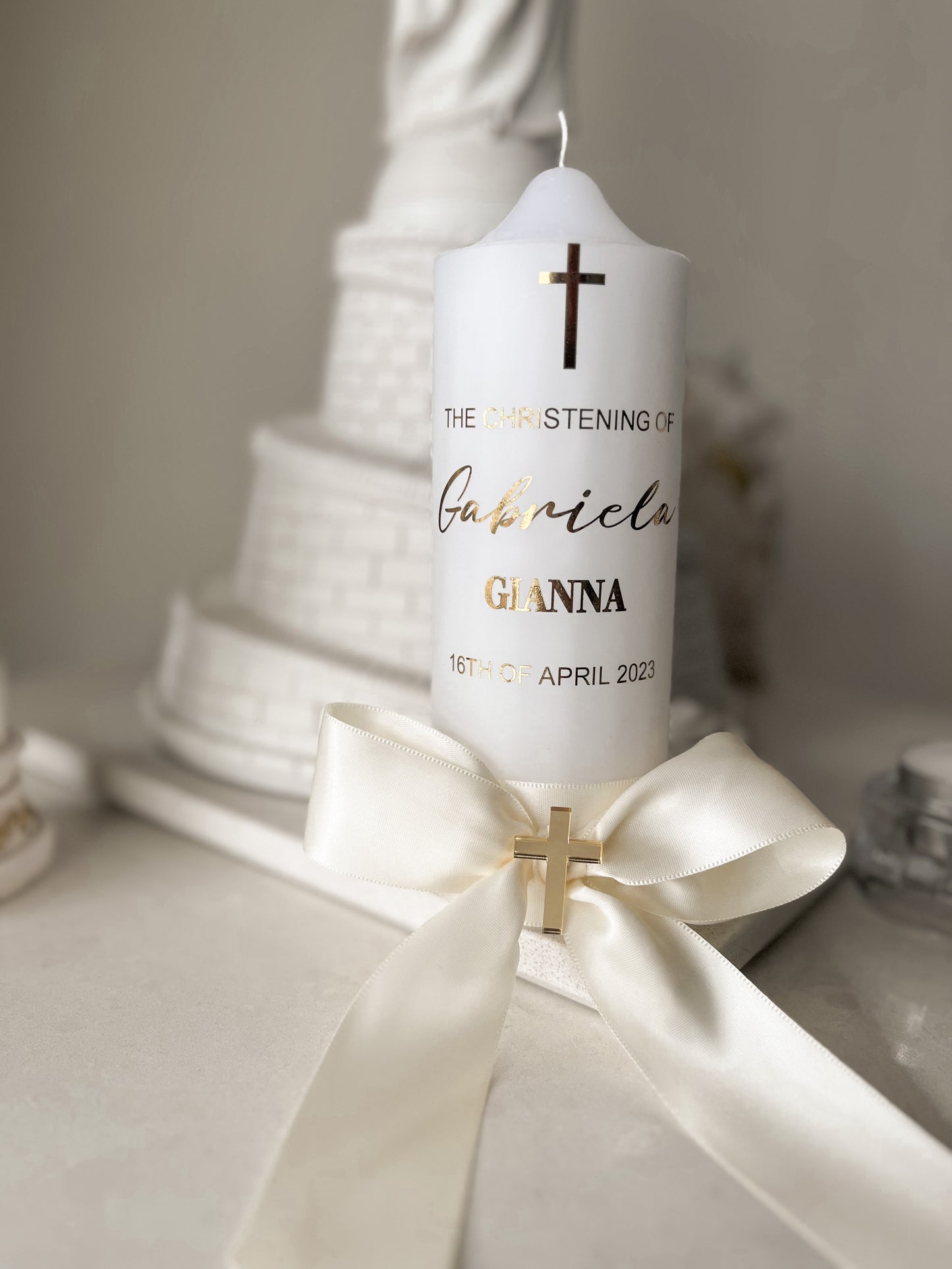 Personalised Foil Candle