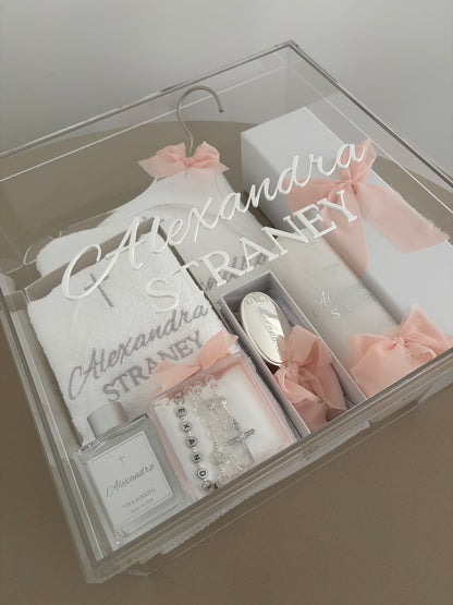Acrylic Christening/ Keepsake Box