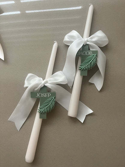 Palm Sunday Candle Style 2