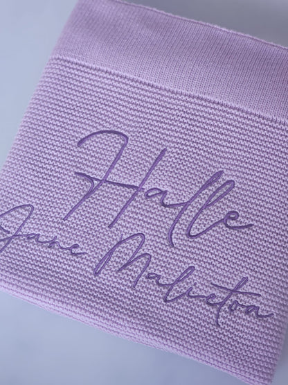 Baby Blanket- Embroidered