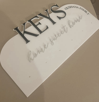 Personalised Key Holder Display