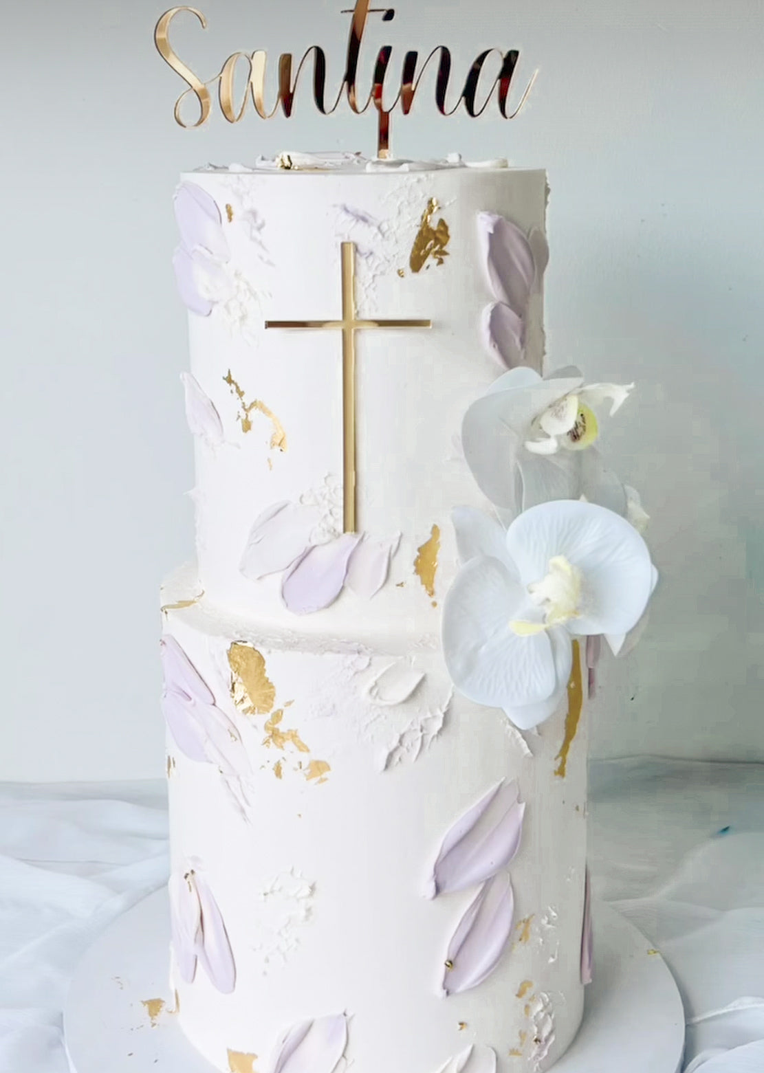Name and Cross topper package
