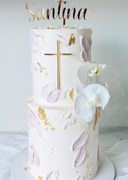 Name and Cross topper package