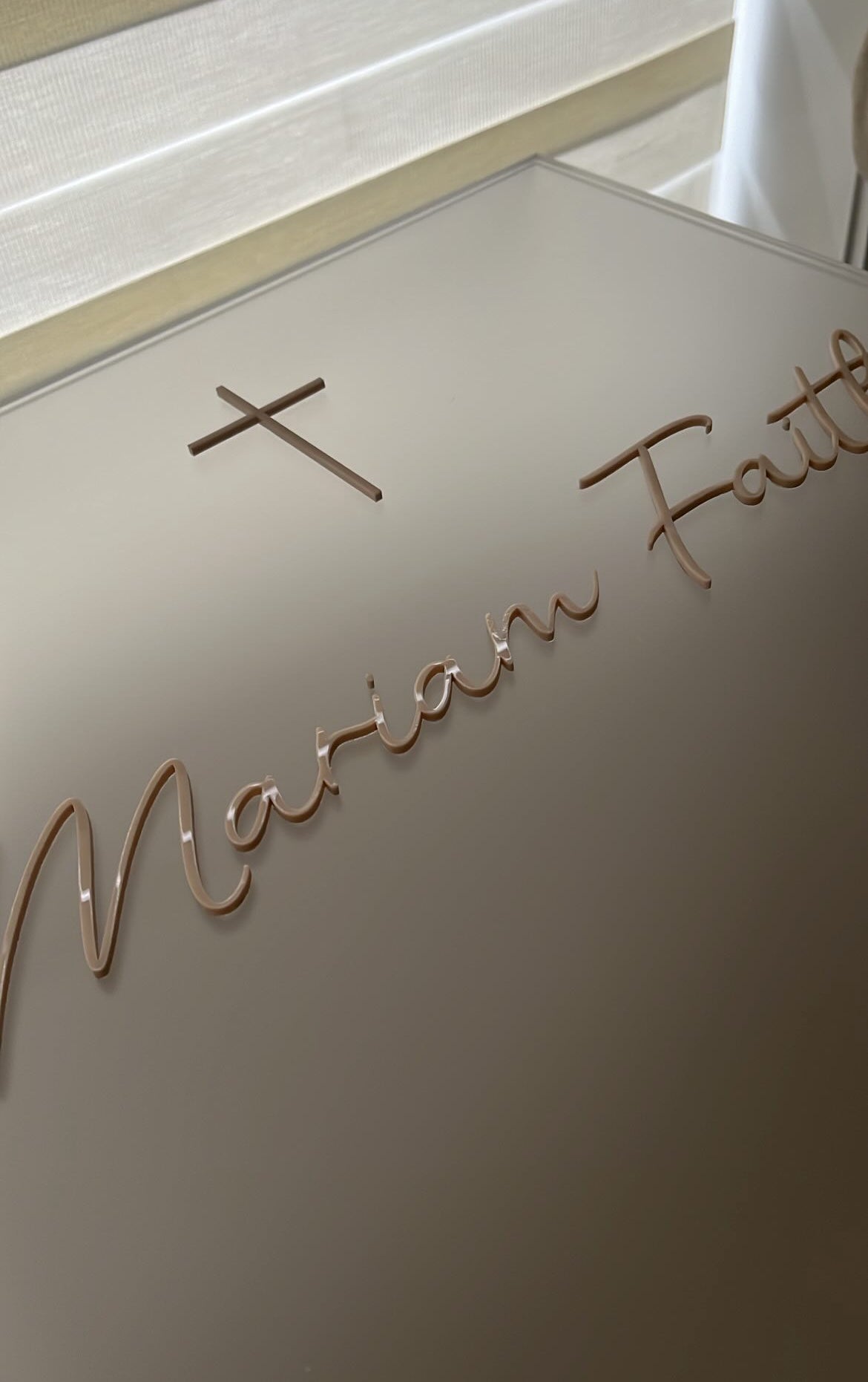 Acrylic Christening/ Keepsake Box