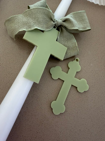 Ribbed Palm Sunday Candle- No Personalisation