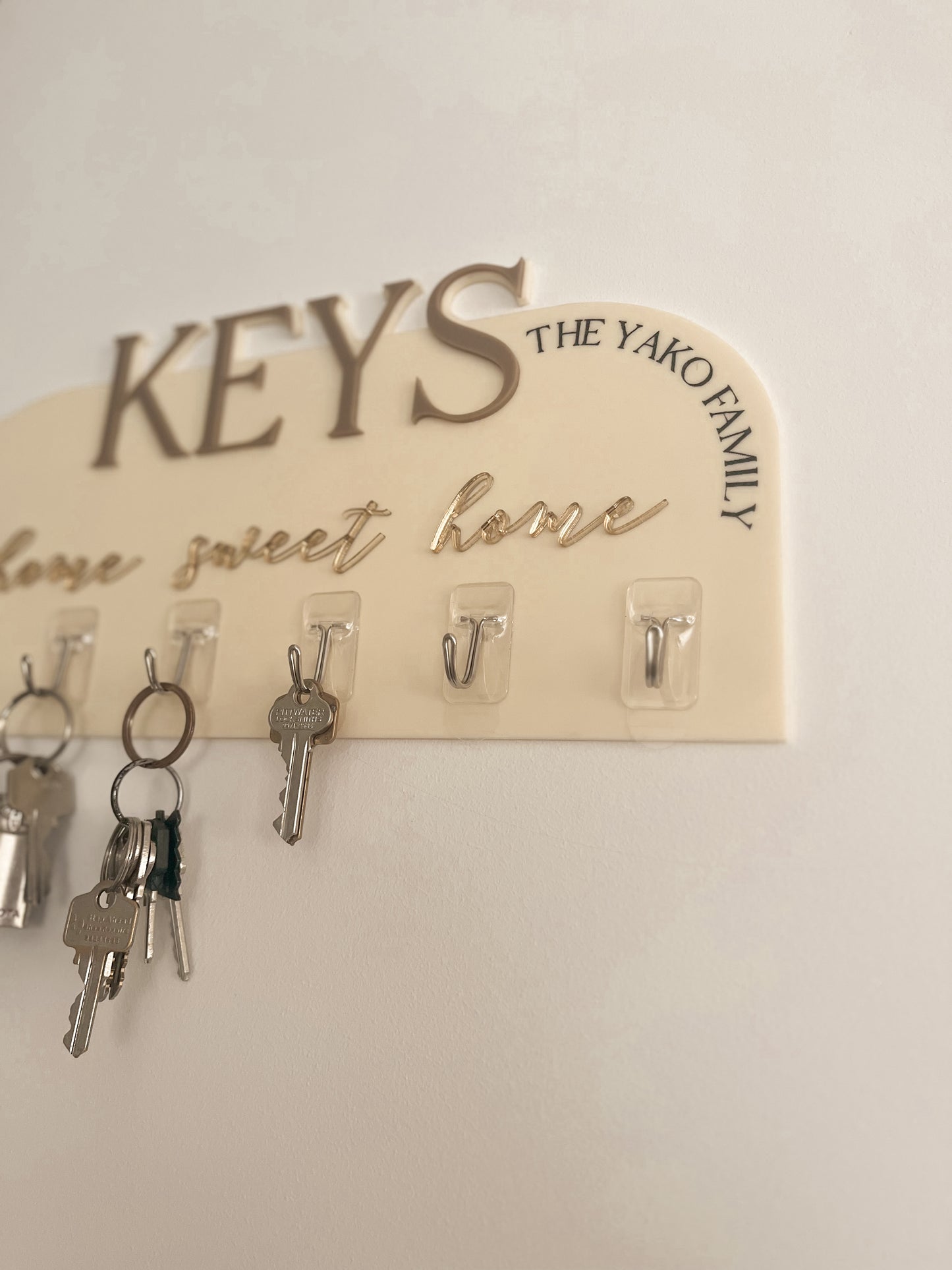 Personalised Key Holder Display