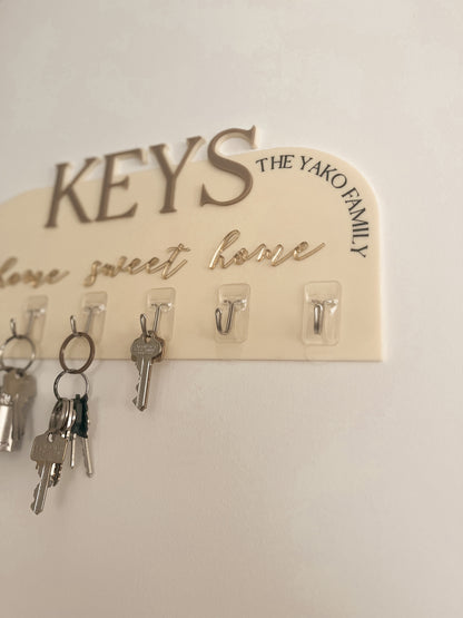 Personalised Key Holder Display