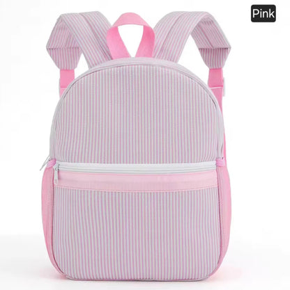 Stripe Backpack - embroidered