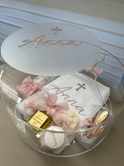 Acrylic Christening/ Keepsake Box