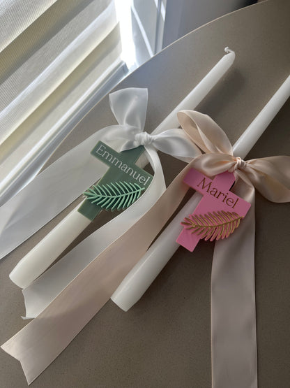 Palm Sunday Candle Style 2