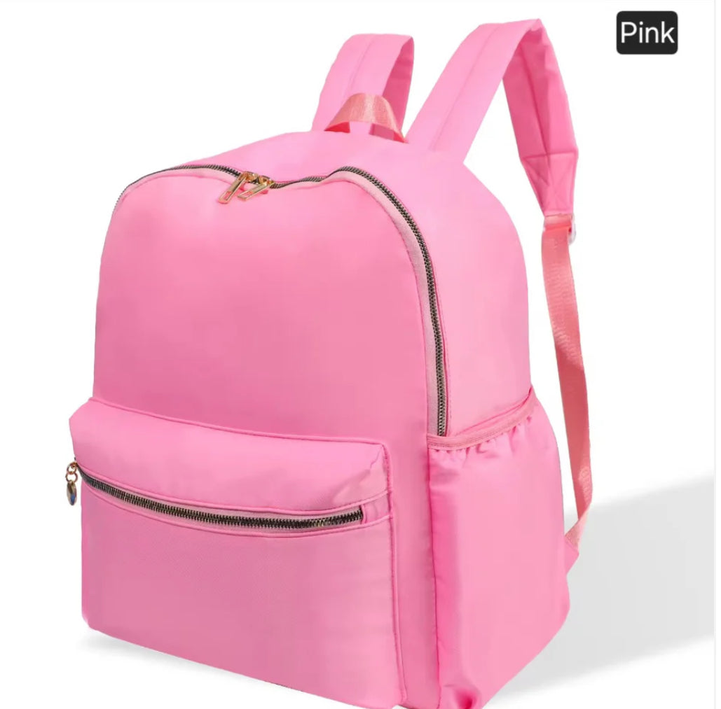 Plain Backpack - embroidered
