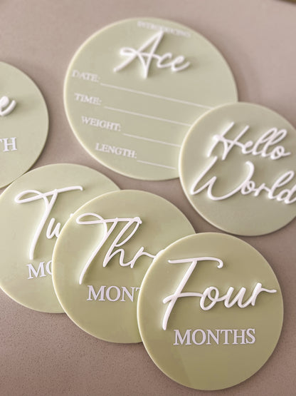 Baby Milestones Set