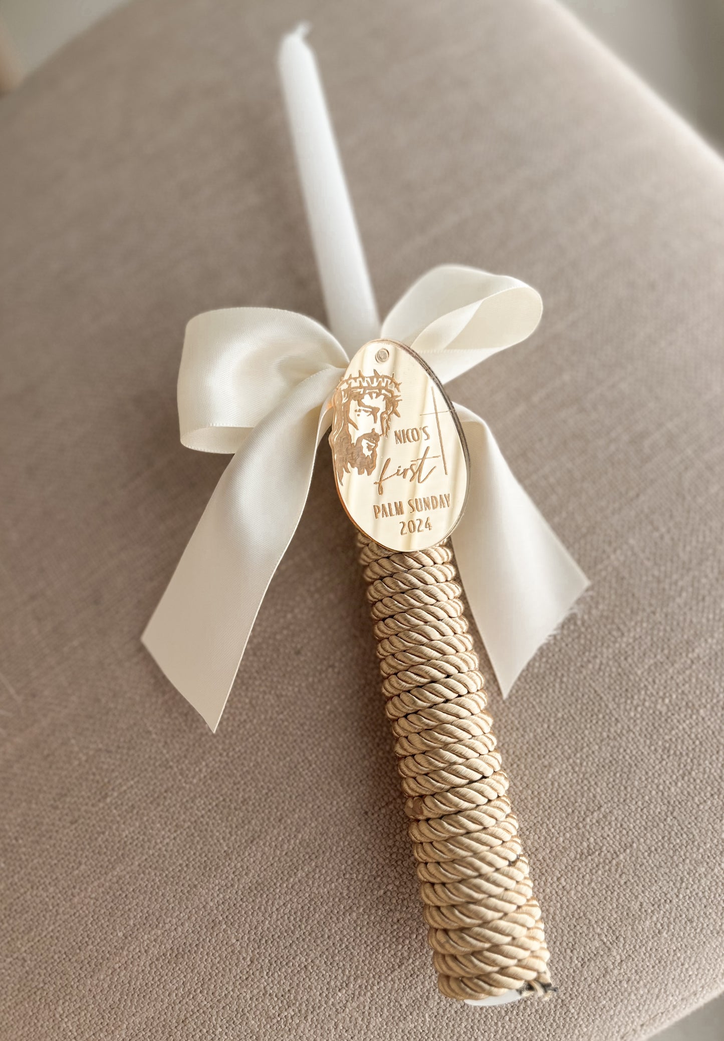 Palm Sunday Candle style 1