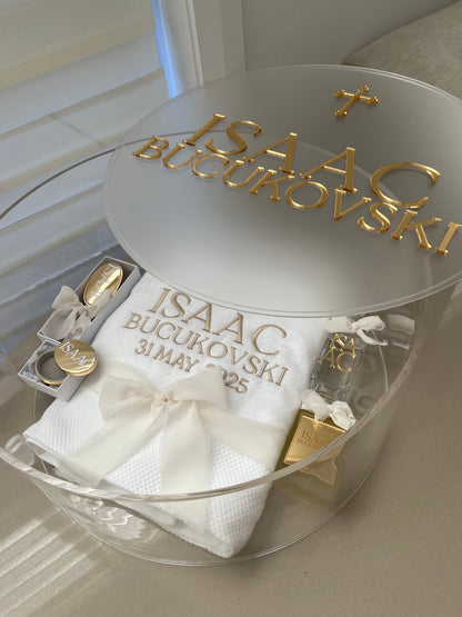 Acrylic Christening/ Keepsake Box