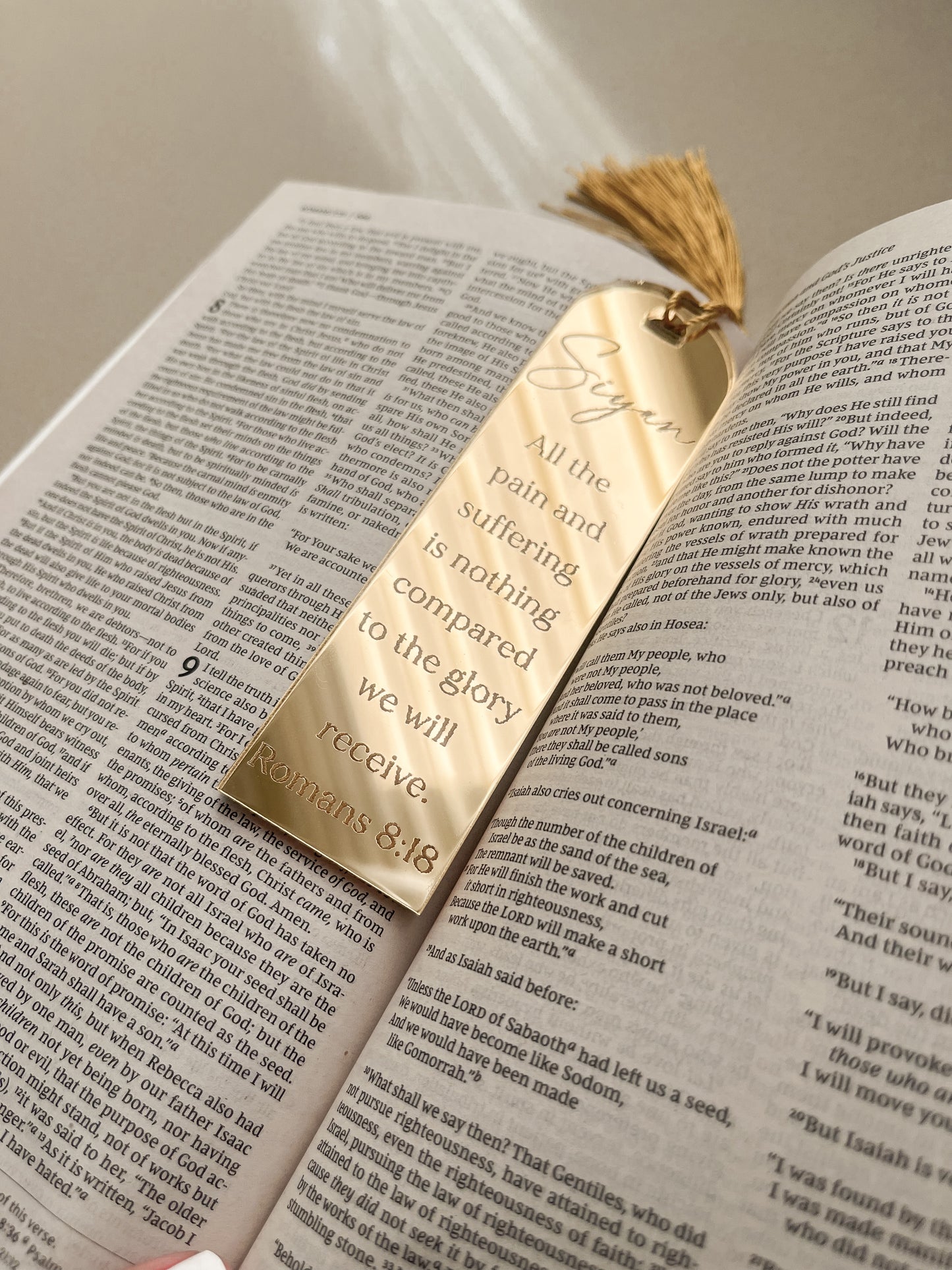 Personalised Bookmark