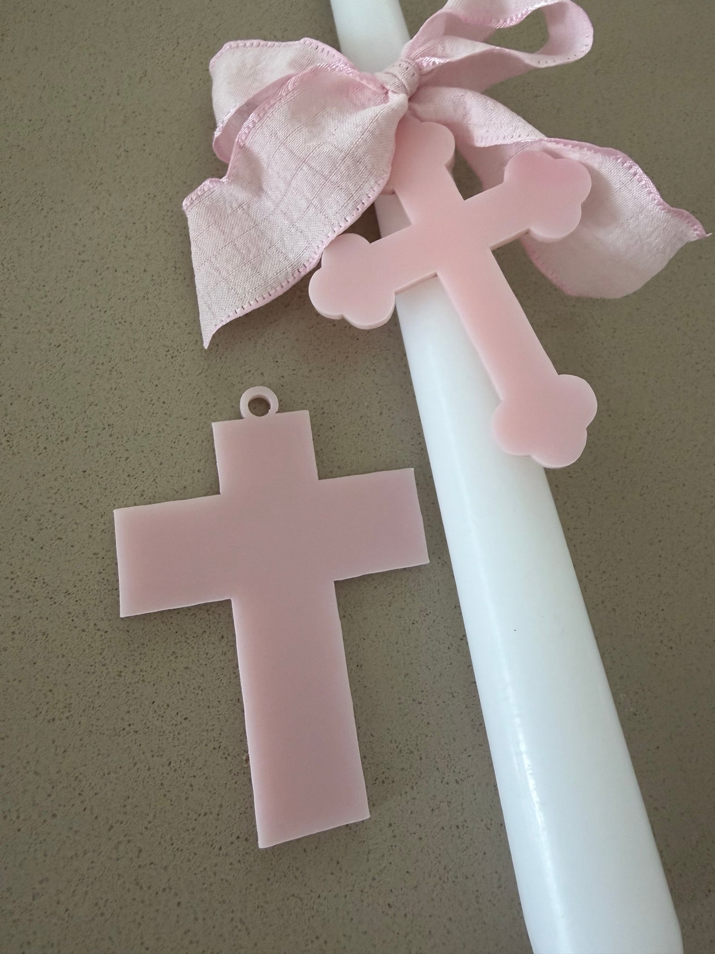 Ribbed Palm Sunday Candle- No Personalisation