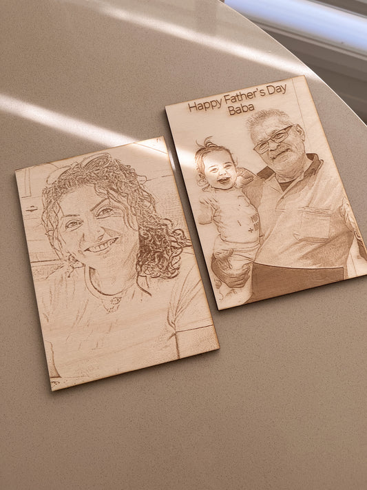 Wooden Engraved Photos