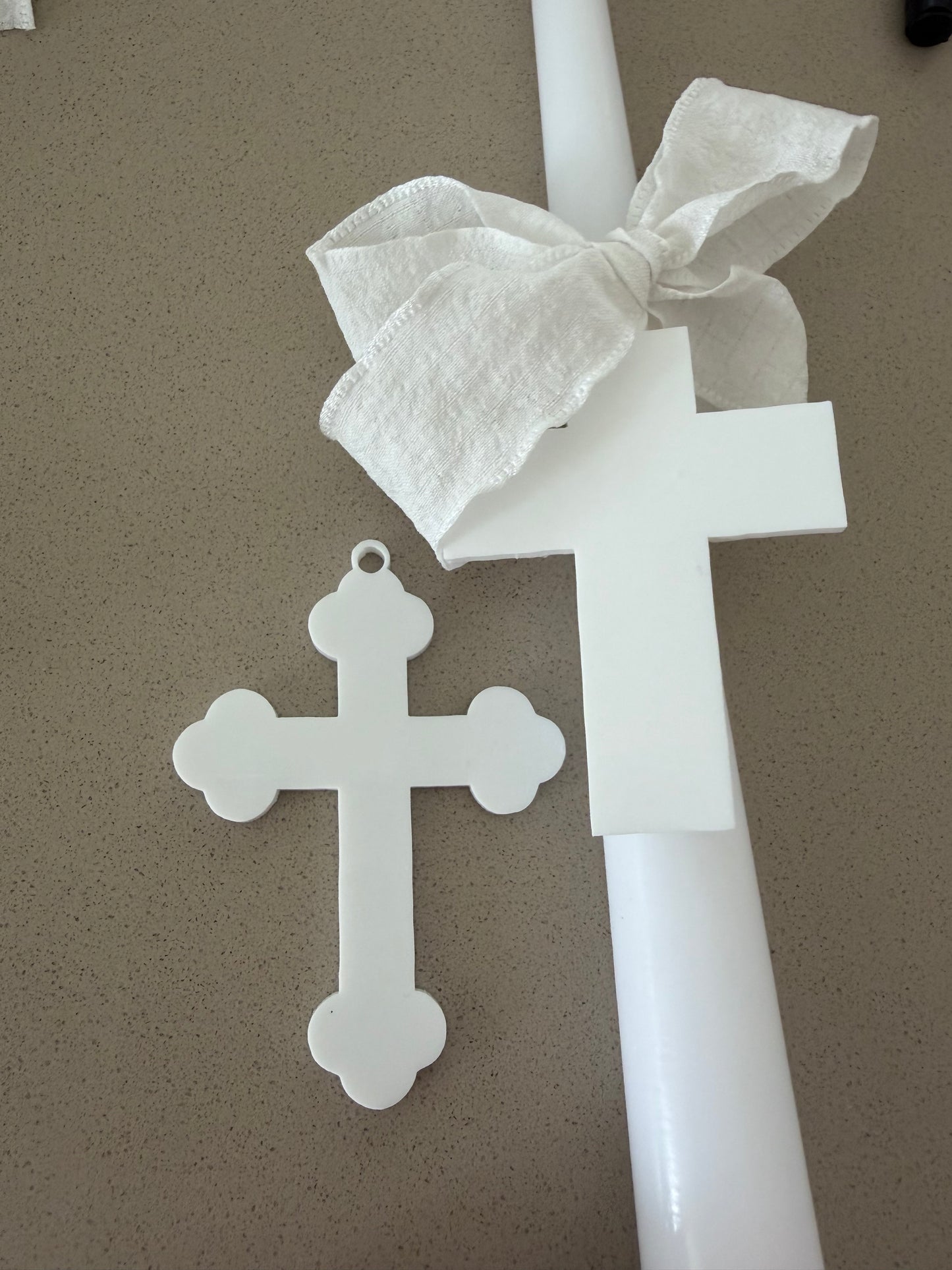 Ribbed Palm Sunday Candle- No Personalisation