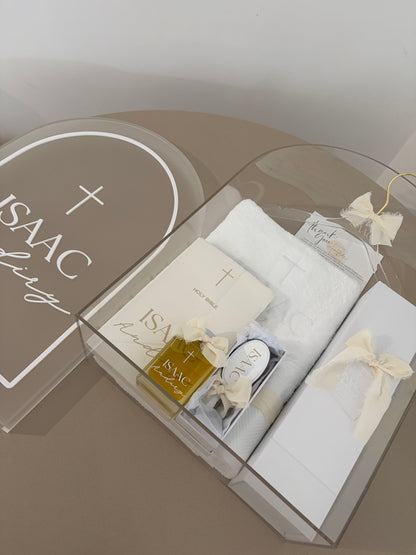 Acrylic Christening/ Keepsake Box