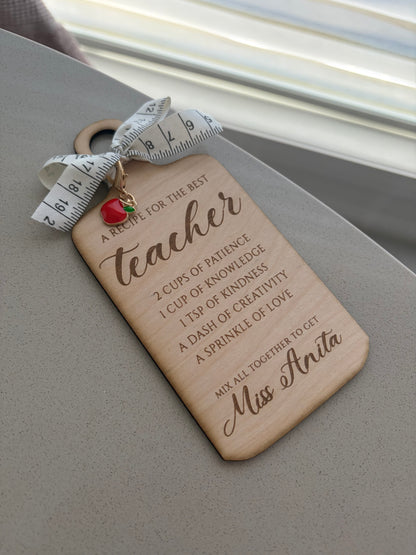 Best Teacher Recipe Magnet