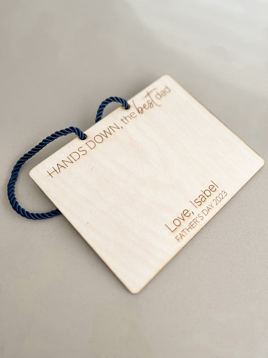 Hands Down Plaque