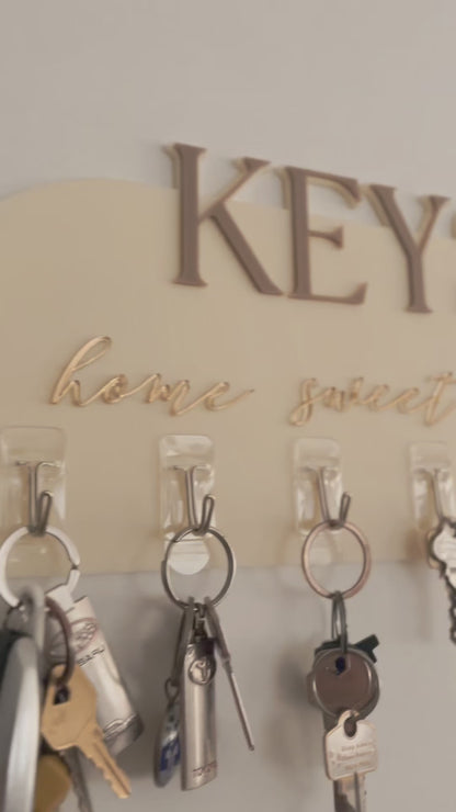 Personalised Key Holder Display